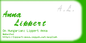 anna lippert business card